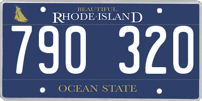 RI license plate 790320