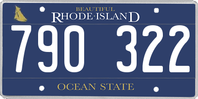 RI license plate 790322