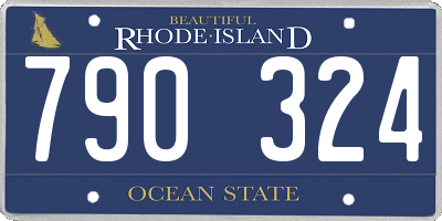RI license plate 790324