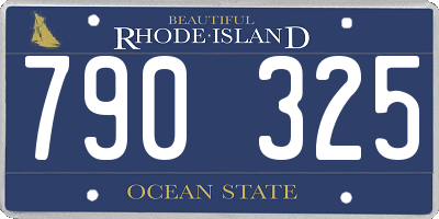 RI license plate 790325