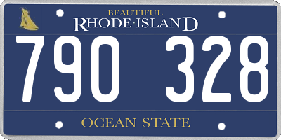 RI license plate 790328