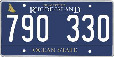RI license plate 790330