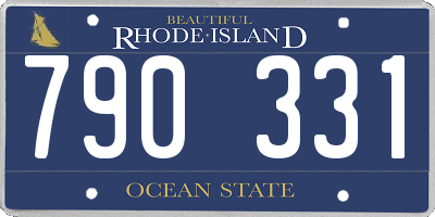 RI license plate 790331