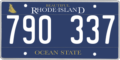 RI license plate 790337
