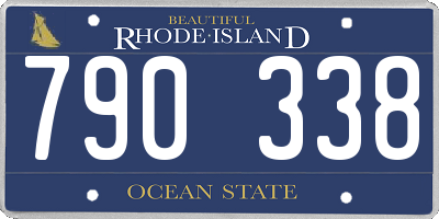 RI license plate 790338