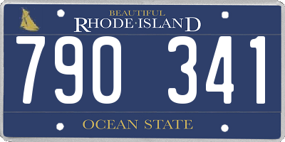RI license plate 790341