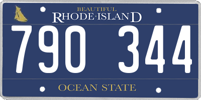 RI license plate 790344
