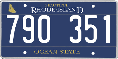 RI license plate 790351