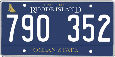 RI license plate 790352