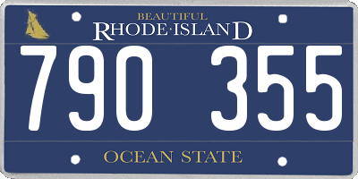 RI license plate 790355