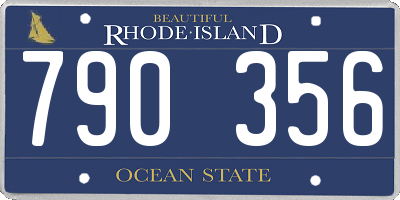 RI license plate 790356