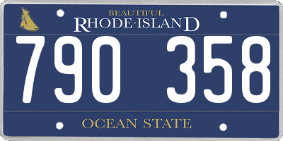 RI license plate 790358