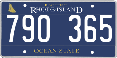 RI license plate 790365