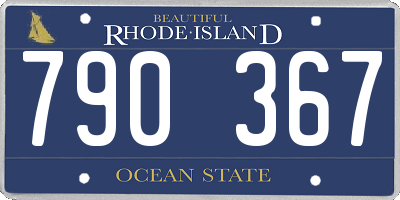 RI license plate 790367
