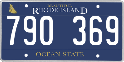 RI license plate 790369