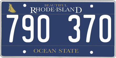 RI license plate 790370