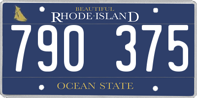 RI license plate 790375