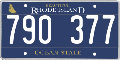 RI license plate 790377