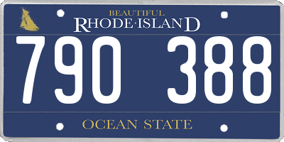 RI license plate 790388