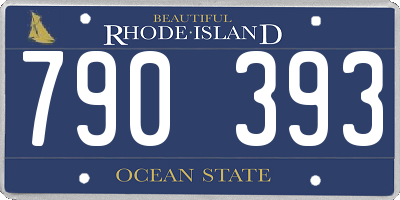 RI license plate 790393