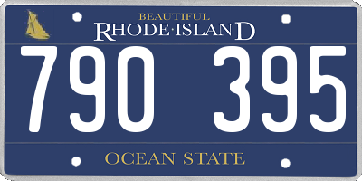 RI license plate 790395
