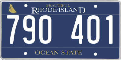 RI license plate 790401