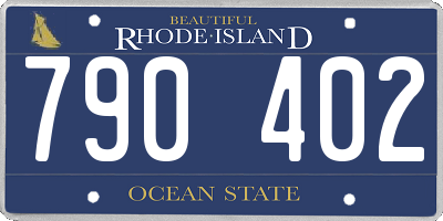 RI license plate 790402