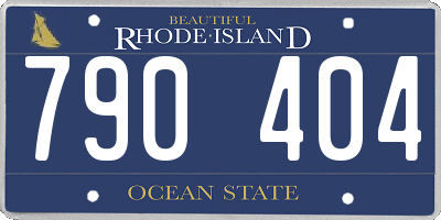 RI license plate 790404