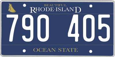RI license plate 790405