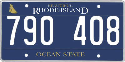 RI license plate 790408