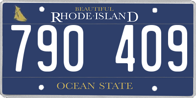 RI license plate 790409