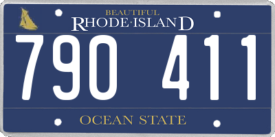 RI license plate 790411