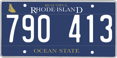RI license plate 790413