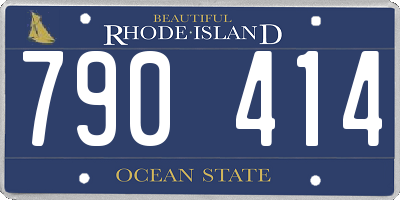 RI license plate 790414