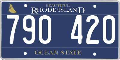 RI license plate 790420