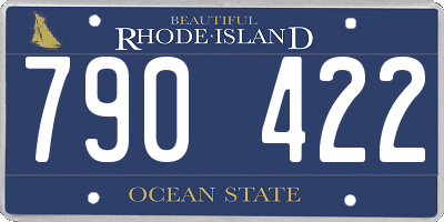RI license plate 790422