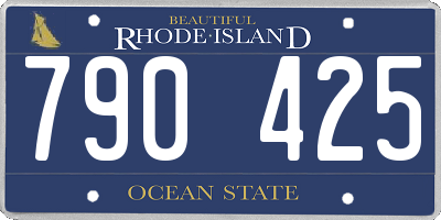 RI license plate 790425