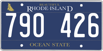 RI license plate 790426