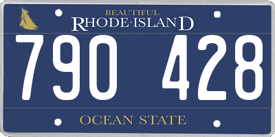 RI license plate 790428