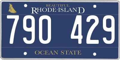 RI license plate 790429