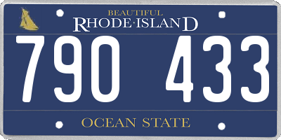 RI license plate 790433