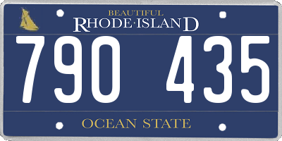 RI license plate 790435