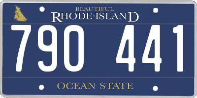 RI license plate 790441