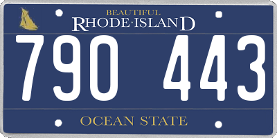RI license plate 790443