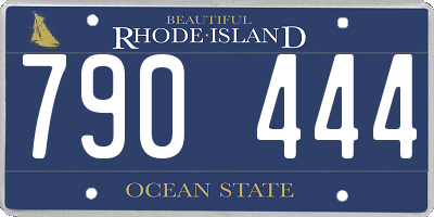 RI license plate 790444