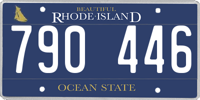 RI license plate 790446