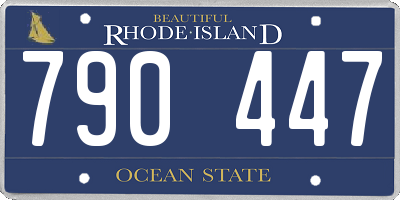 RI license plate 790447
