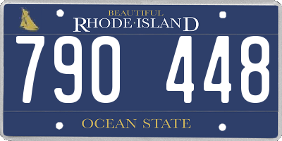 RI license plate 790448