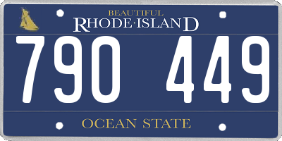 RI license plate 790449