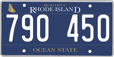 RI license plate 790450